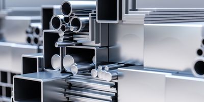 A collection of steel and aluminum pipes and tubes