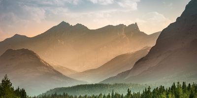 Mountain range in Banff