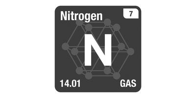 The atomic symbol for nitrogen