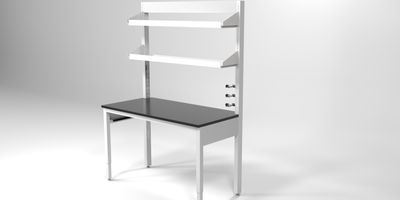 A workbench on a white background