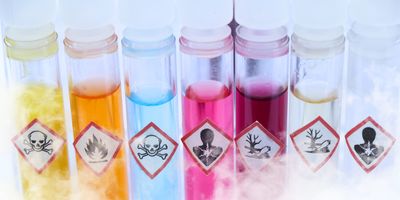 Biohazardous substances in a lab