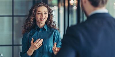 Women communicating well with a colleague