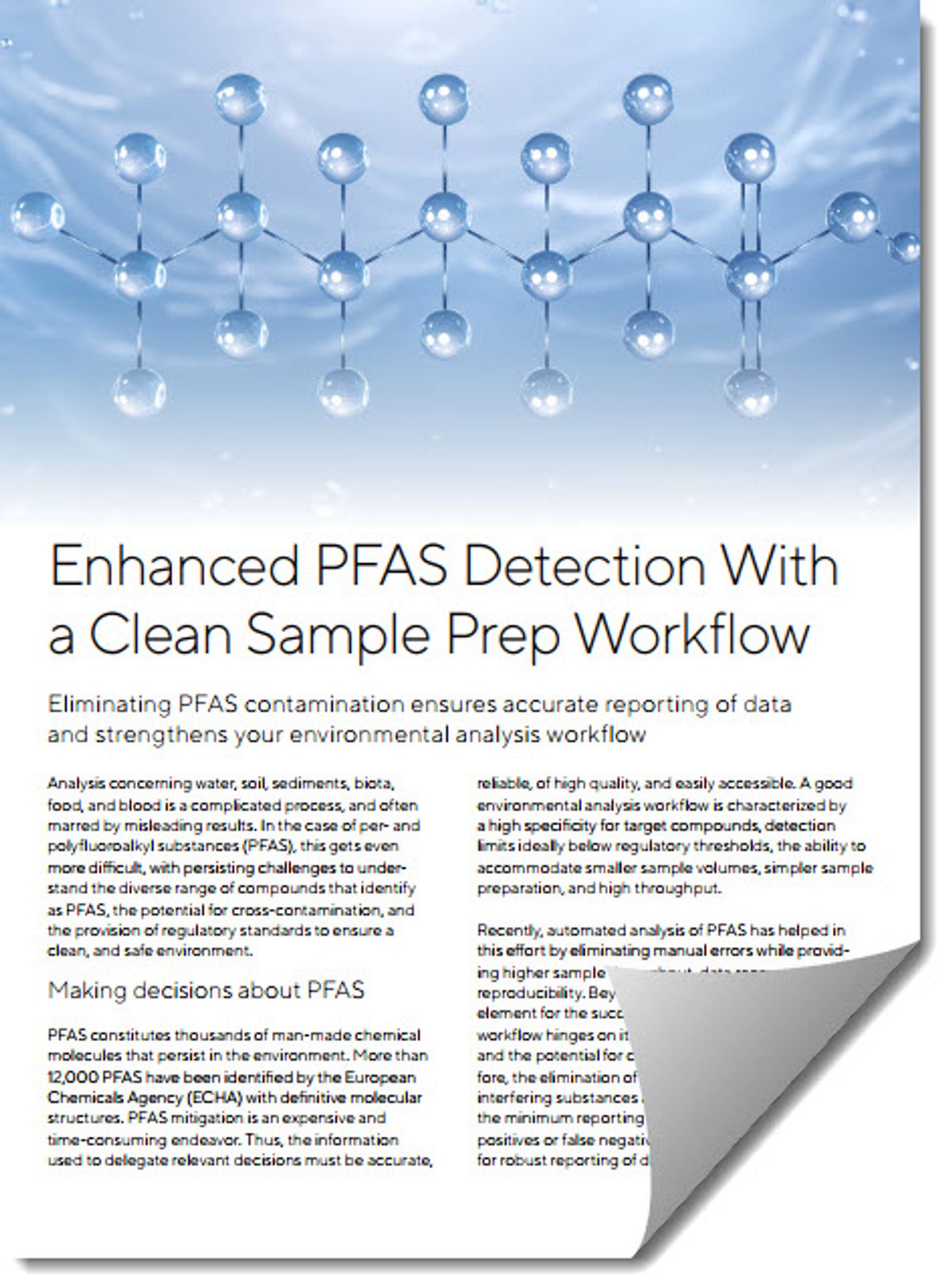 PFAS elimination ensures reliable data and provides for a robust environmental analysis workflow