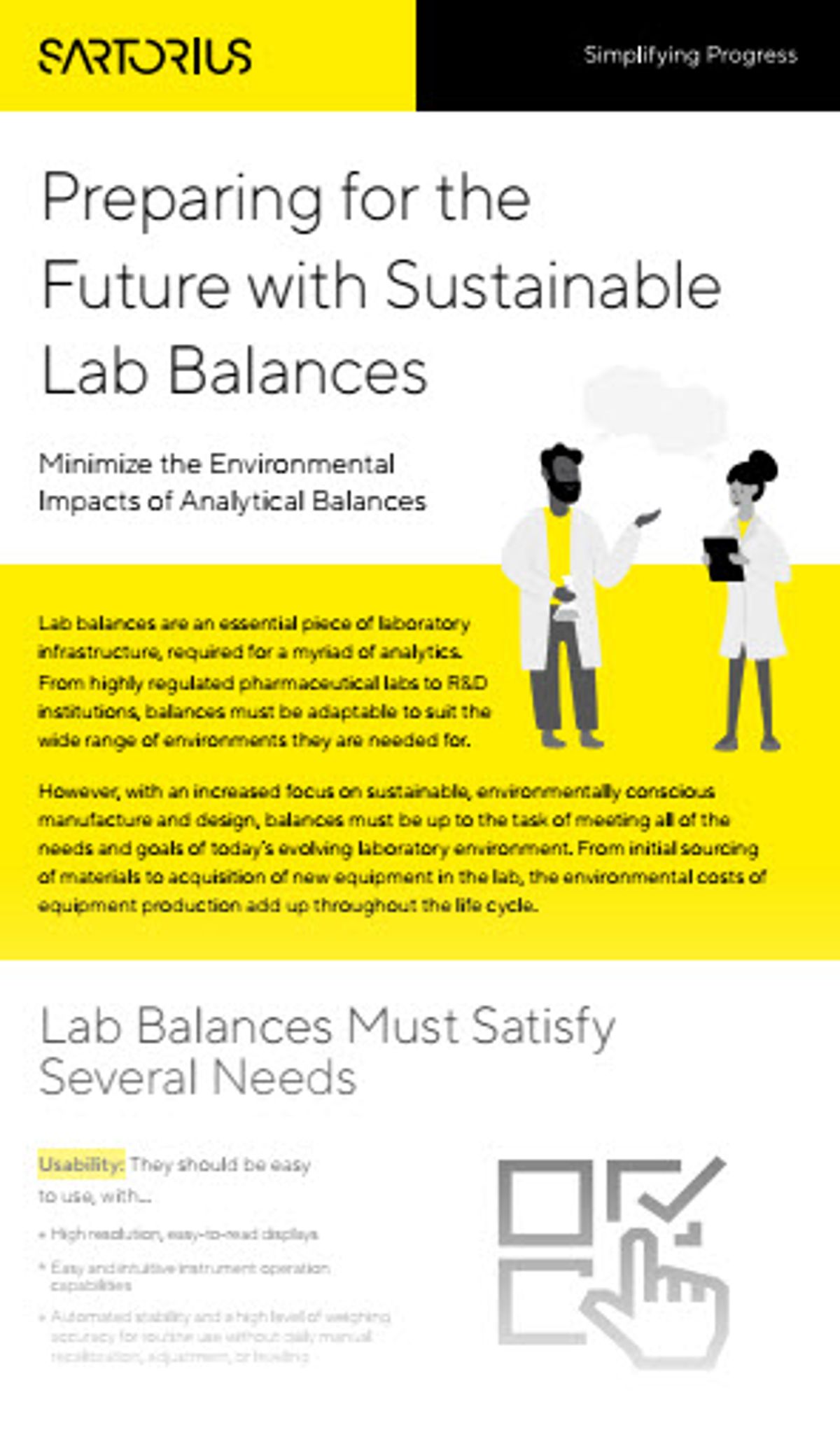 Preparing for the Future with Sustainable Lab Balances