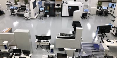 Variety of instruments in lab space