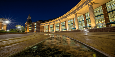 Exterior shot of the Baylor Sciences Building